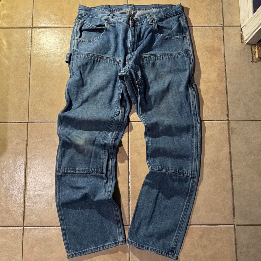Vintage double knee key blue denim jeans Size 36 in Mens